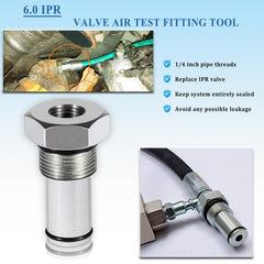 Bonbo IPR air test fitting tool ready to seal the system during testing.