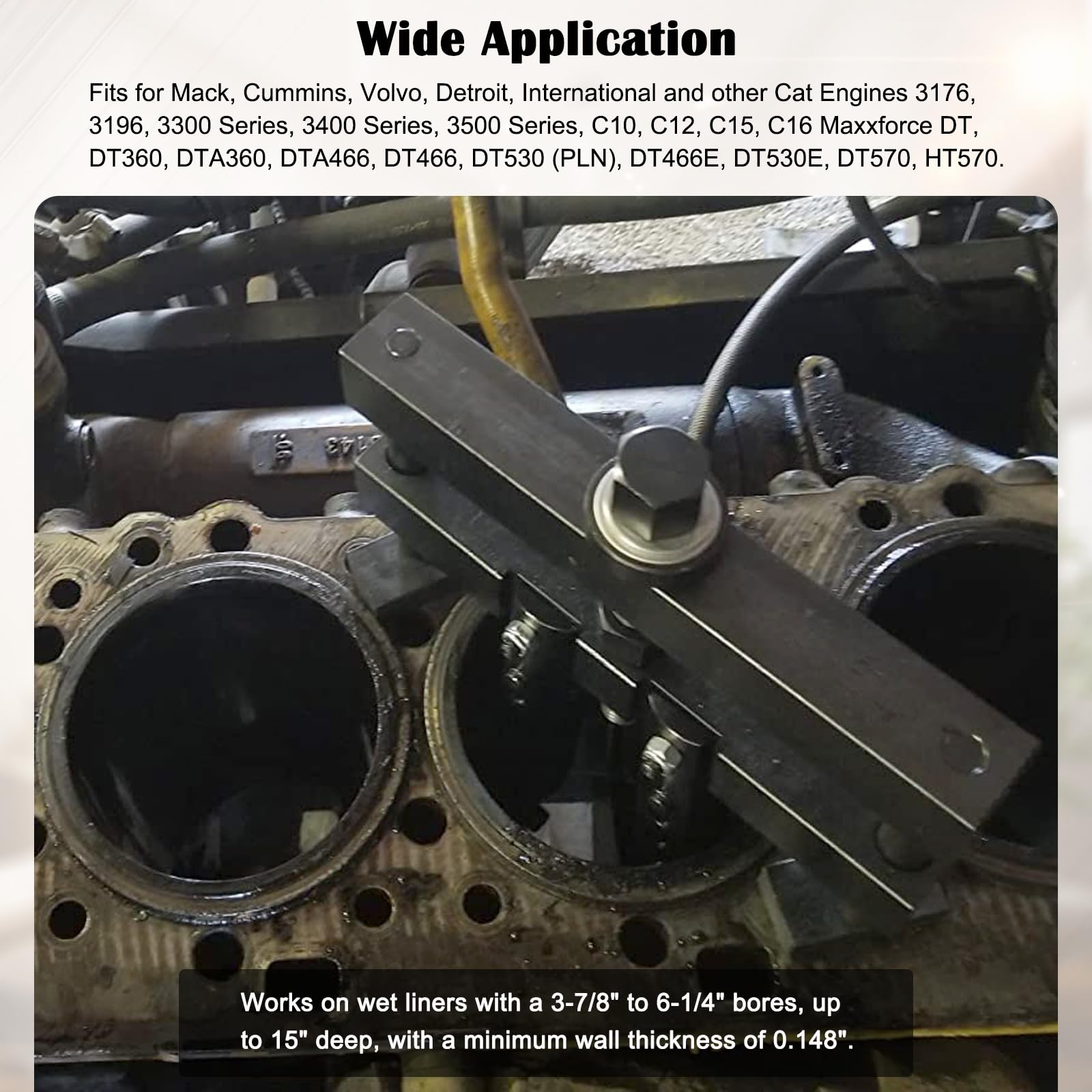 Bonbo liner puller with spring feet auto-adjust for quick setup