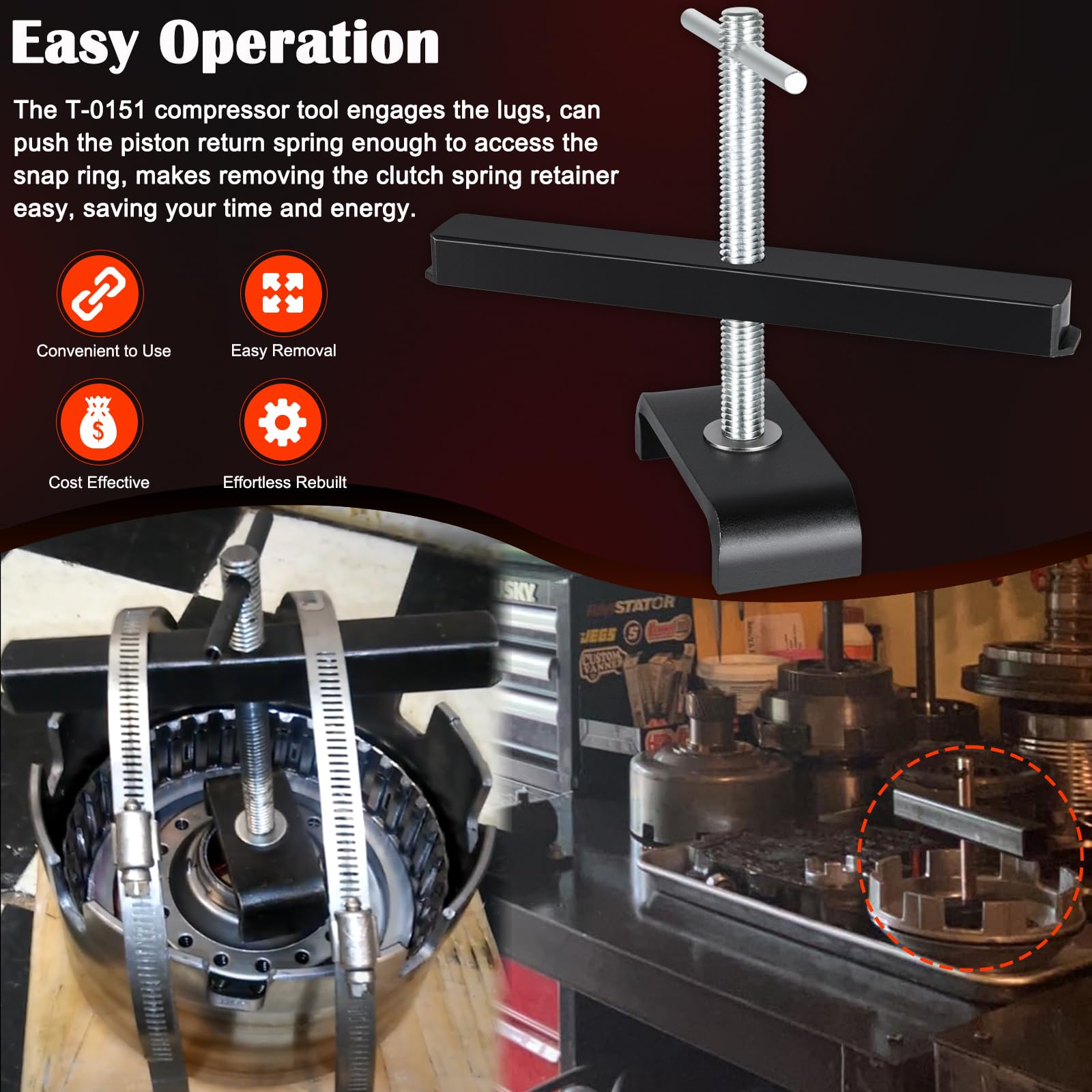 Bonbo T-0151 carbon steel construction emphasizes durability for long-term use