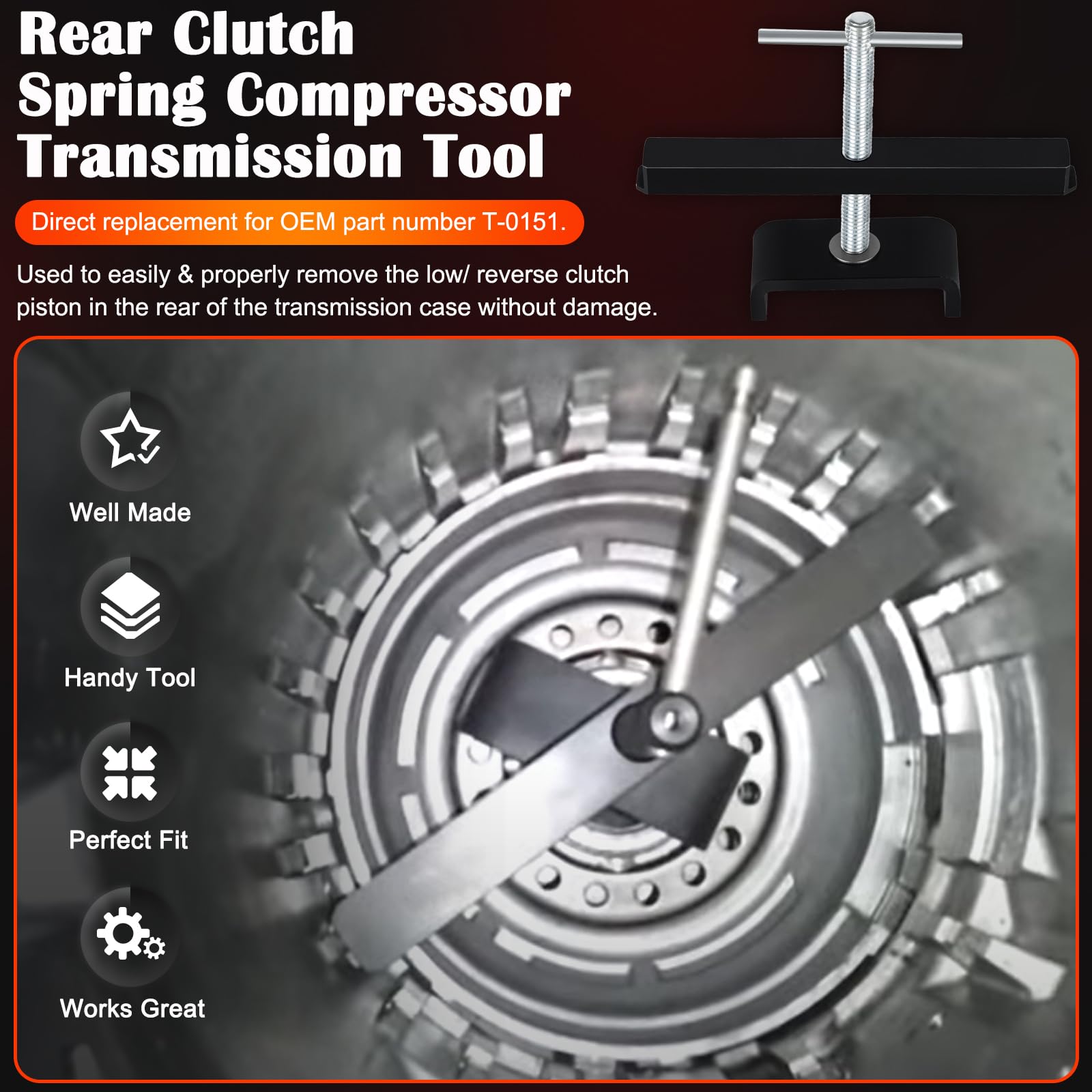 Bonbo T-0151 snap ring access area highlights quick removal steps