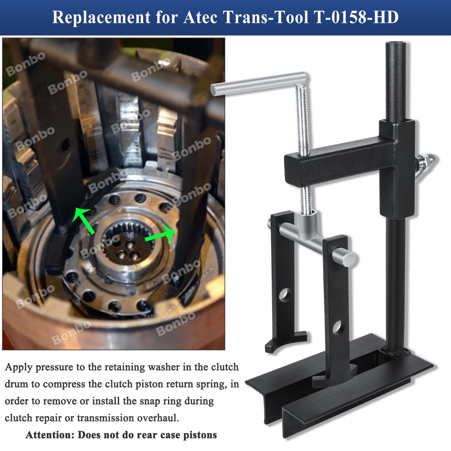 Bonbo T-0158 bench mount design for steady clutch work.