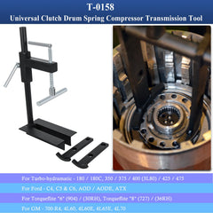 Bonbo T-0158 with 6 inch leg design supports deep clutch drums.