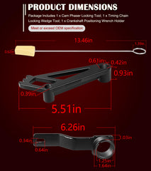 Bonbo timing chain wedge tool maintains tension without removing the front cover