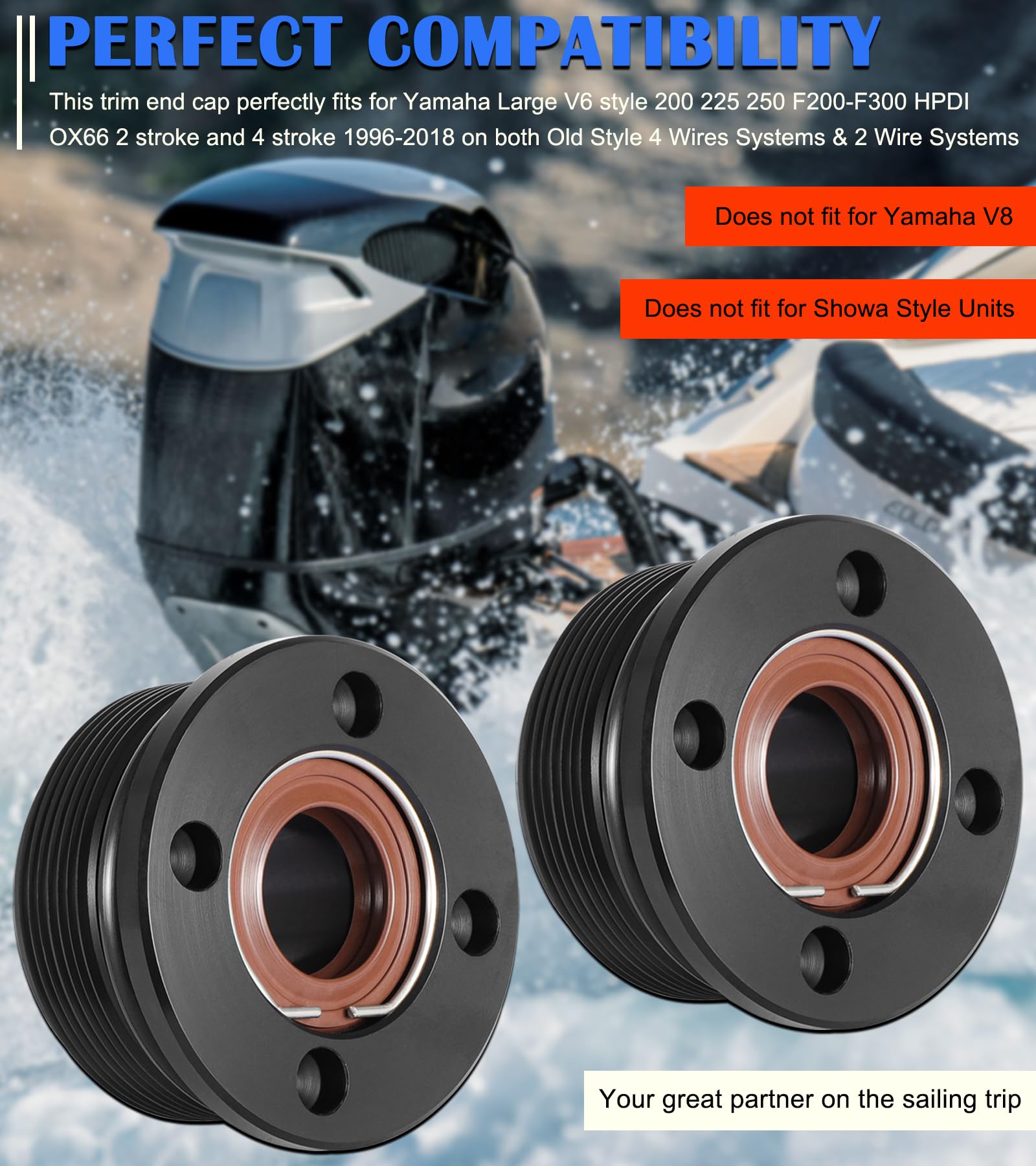 Bonbo trim cap cylinder seals with urethane seals for wear resistance