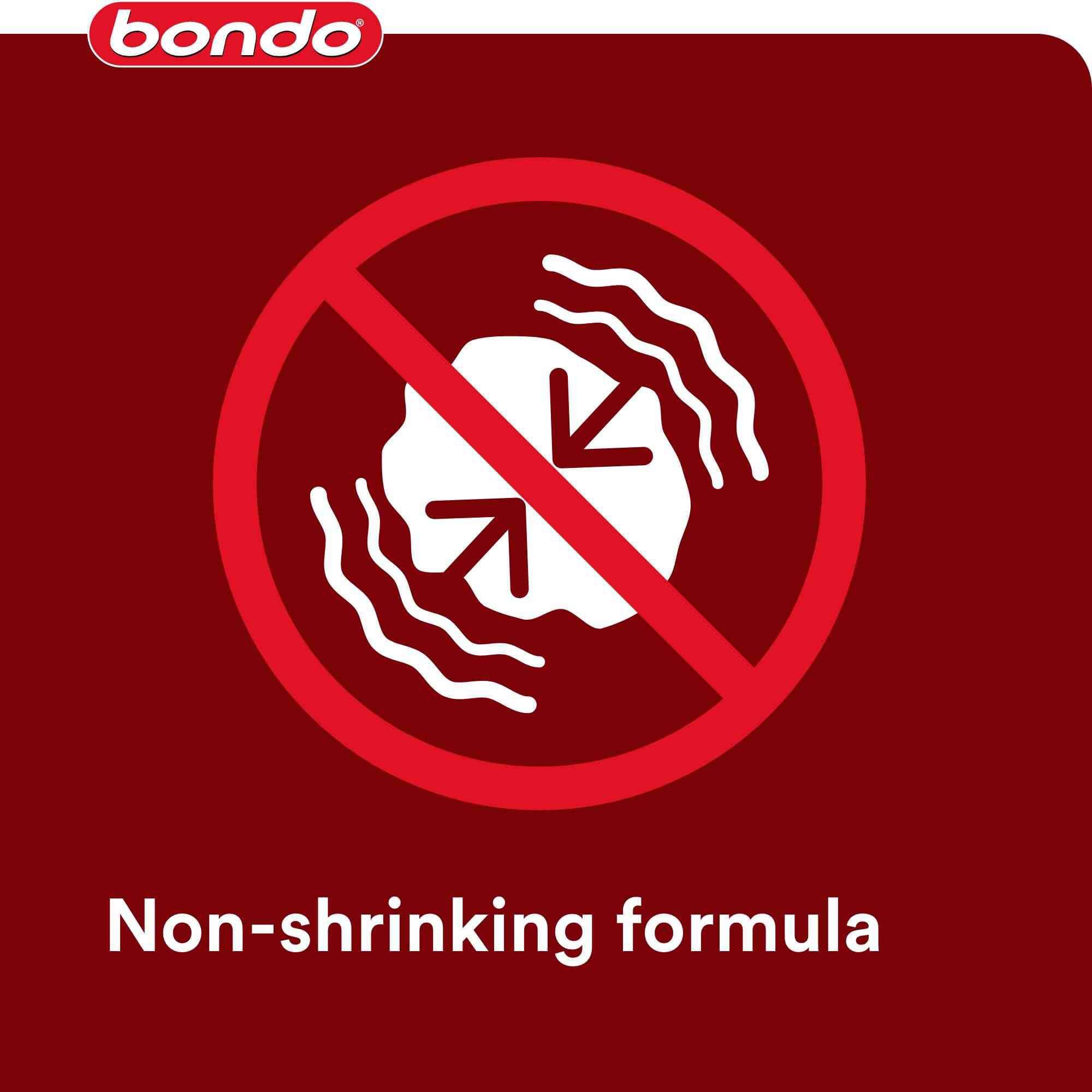 Bondo Glazing & Spot Putty drying and sanding to a smooth finish.