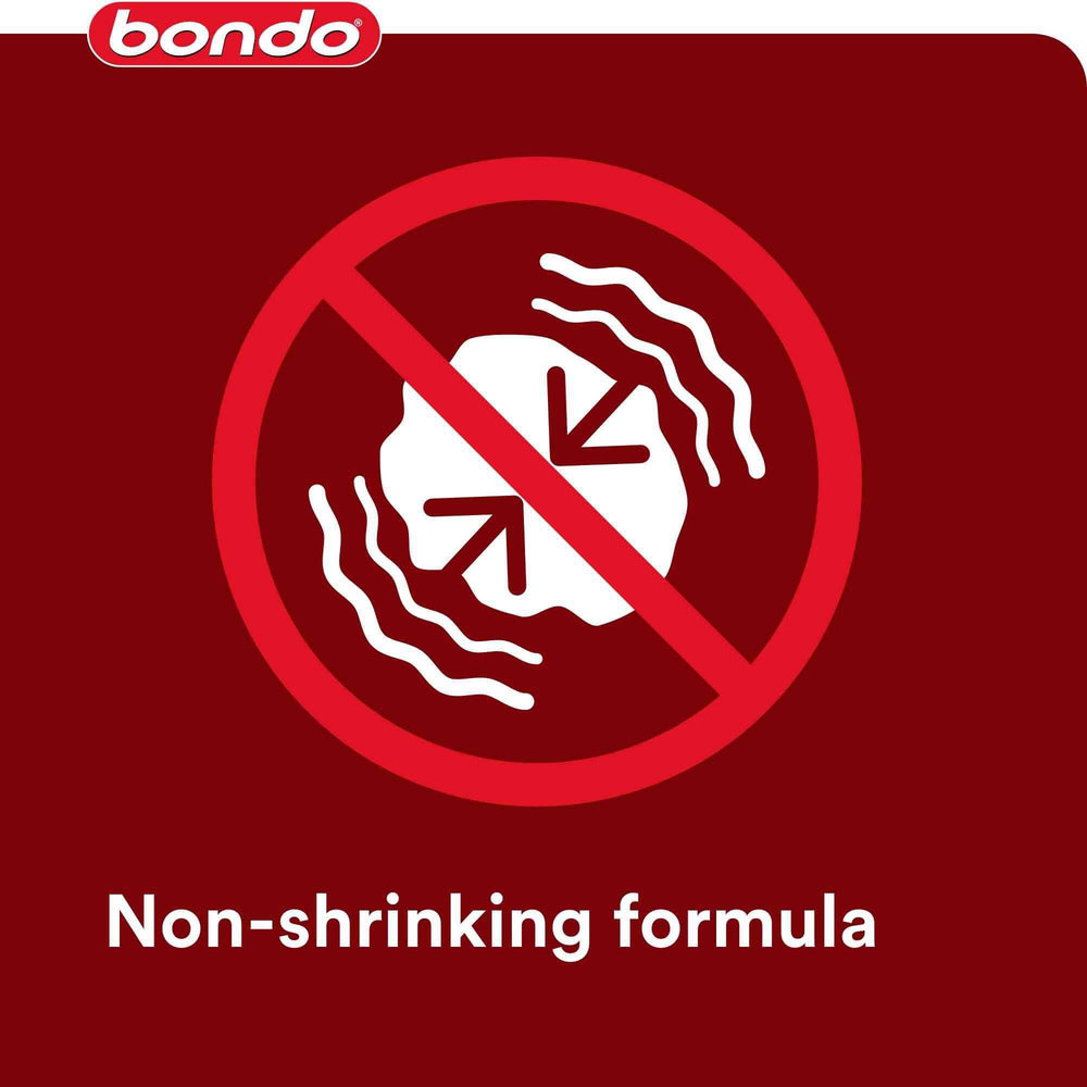 Bondo Glazing & Spot Putty drying and sanding to a smooth finish.