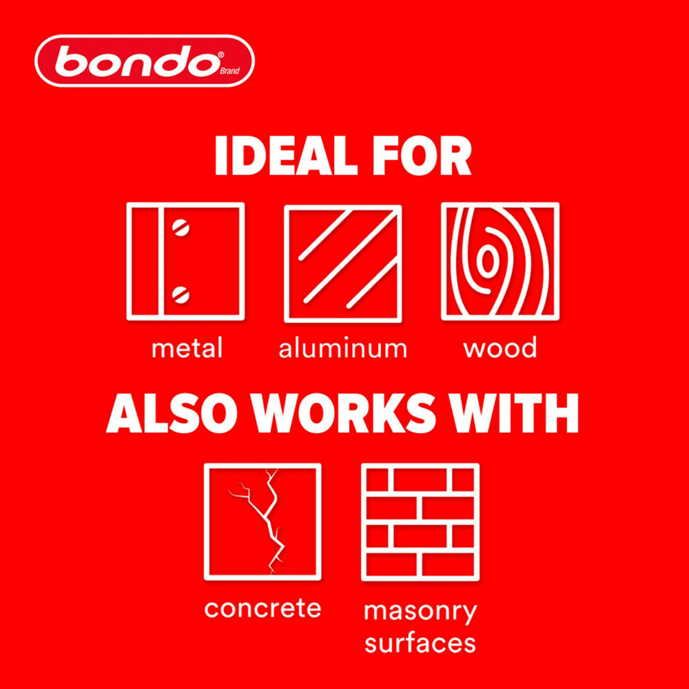 Bondo non-shrinking formula helps maintain original contours.