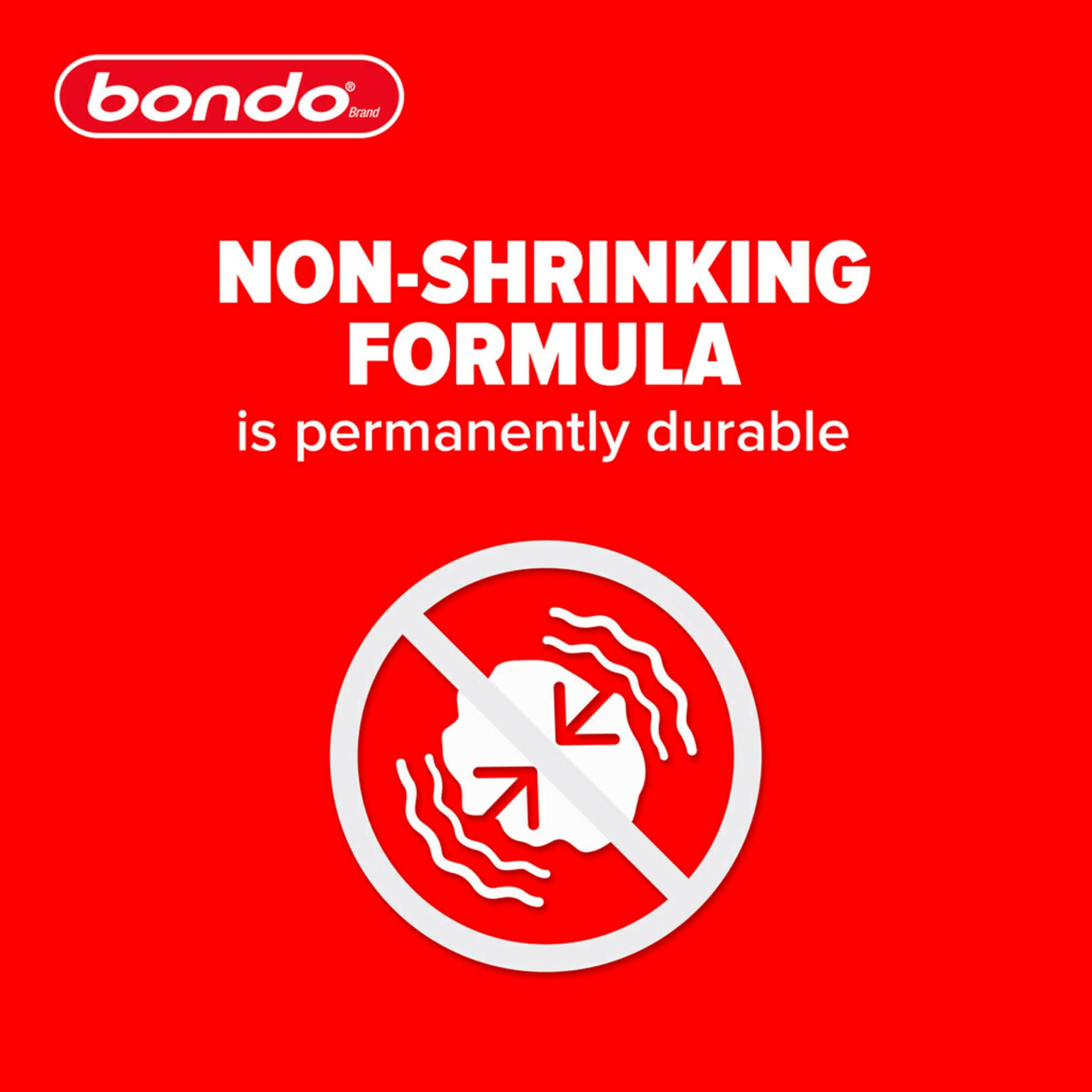 Bondo sanded finish accepts paint after curing.