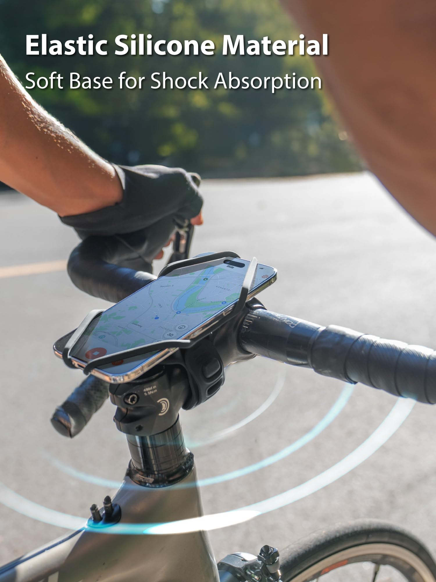 Bone Bike Tie 6 Pro shock-absorbing silicone cushions bumps