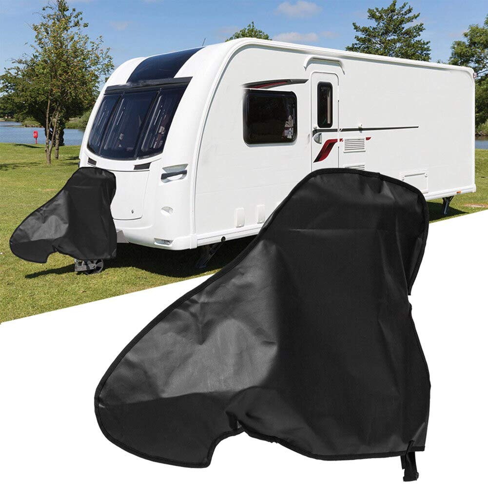 BONFQERT caravan hitch cover universal fit shields against sun and dust.