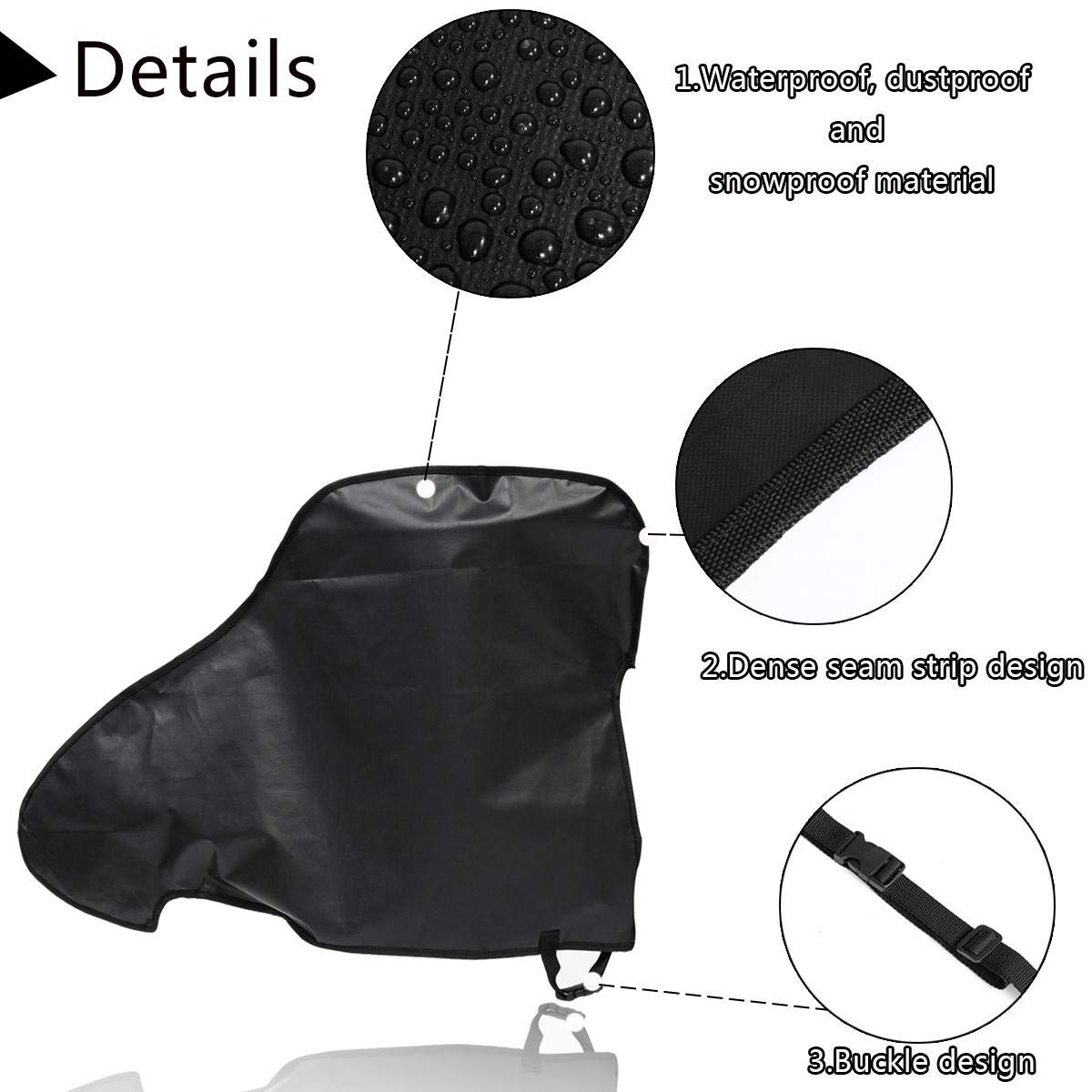 BONFQERT PVC trailer tow ball cover guards the coupling connection.