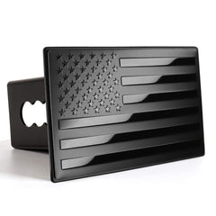 Bonrcea American flag hitch cover for 2in receivers protects the hitch from debris