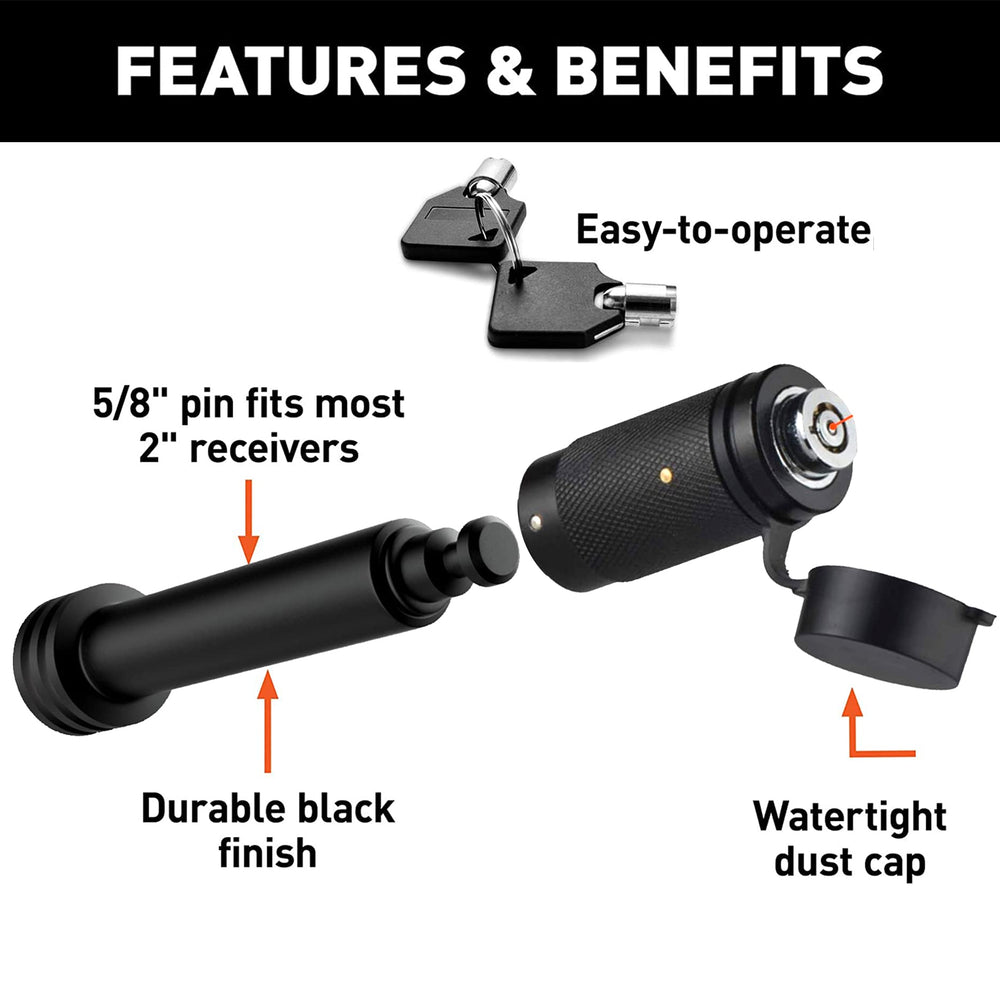 Bonrcea hitch cover protects the receiver tube from dirt and moisture
