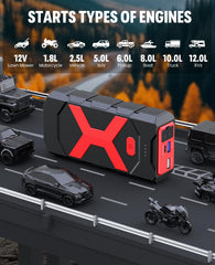 Bookoo A9 jump starter digital display for quick status checks and safety awareness