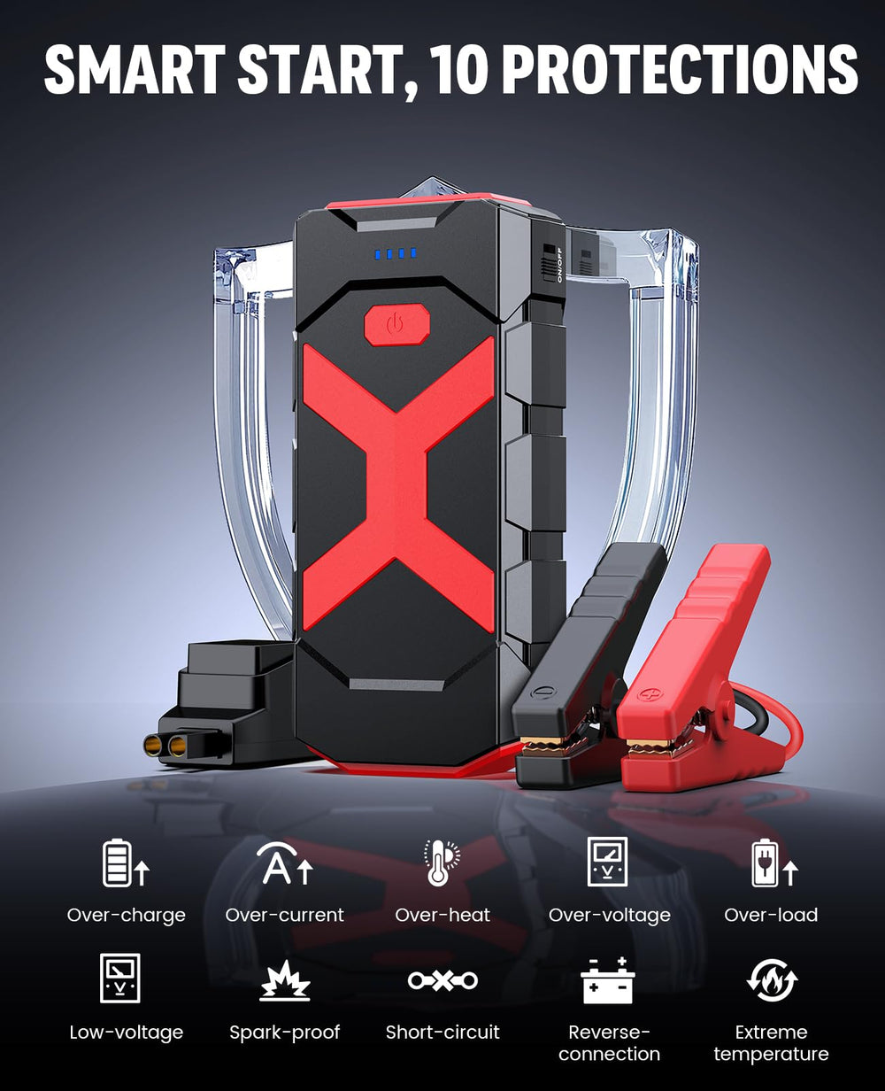 Bookoo A9 jump starter USB ports enable quick mobile device charging