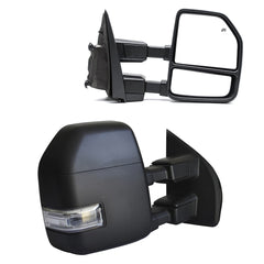 BOOLEE towing mirror left assembly with heated glass improves night visibility