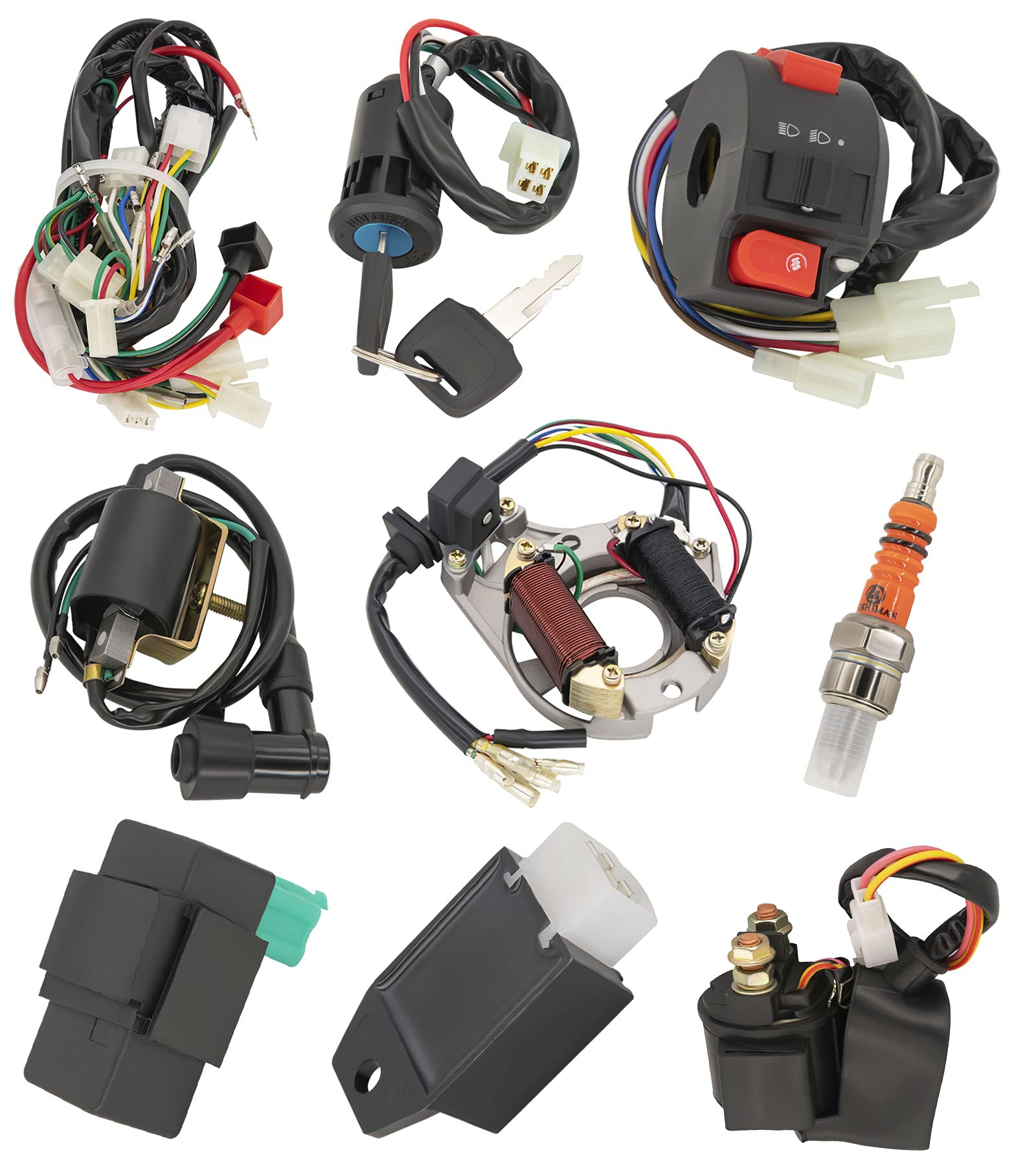 BOOTOP PIN complete wiring harness kit for ATV, organized and ready for installation