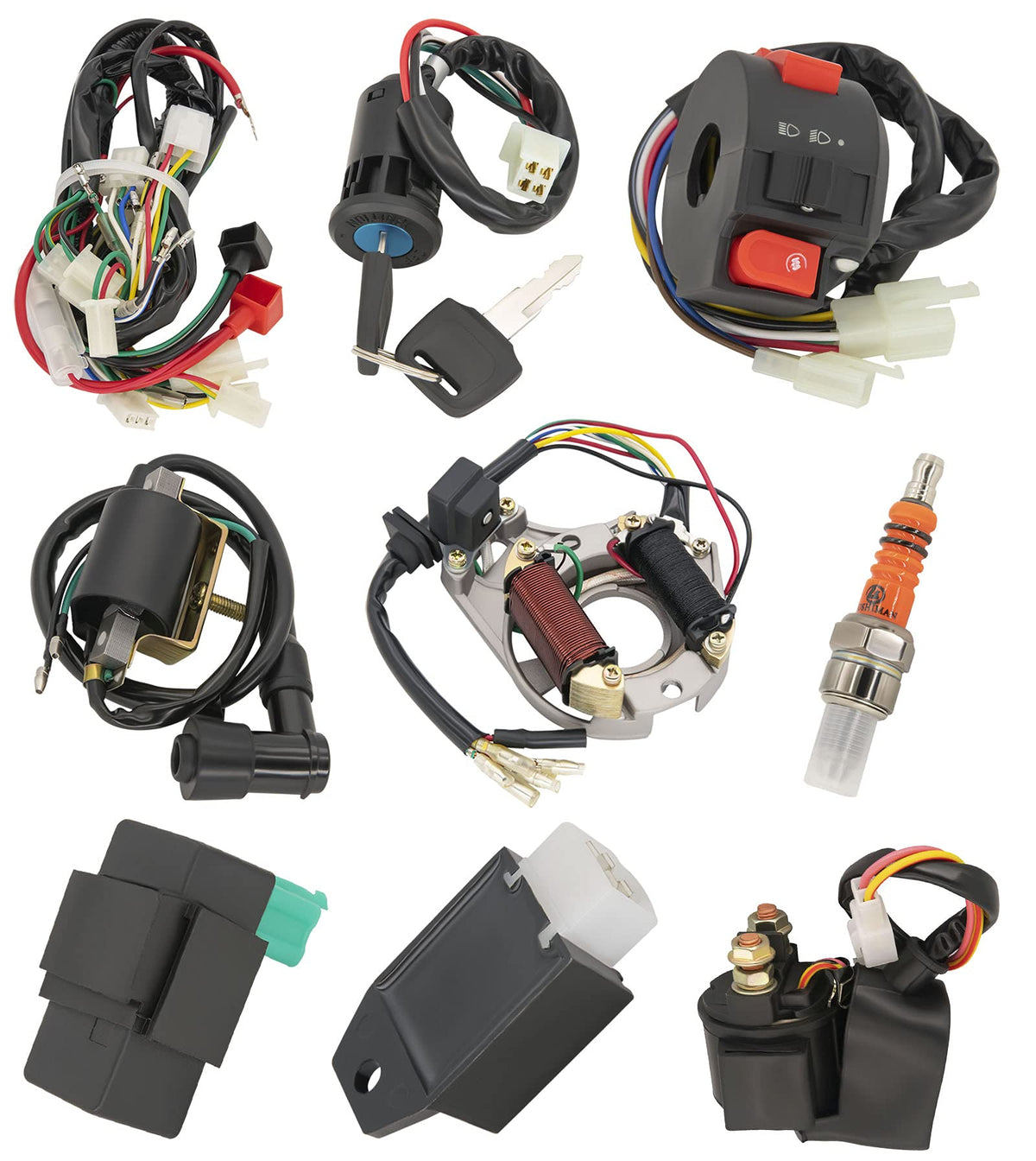 BOOTOP PIN complete wiring harness kit for ATV, organized and ready for installation