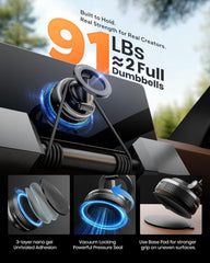 Boowe magnetic head with iPhone mounted illustrating strong hold
