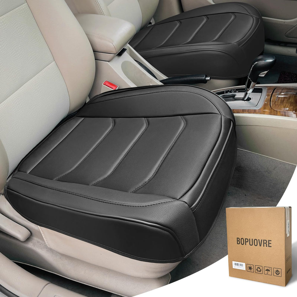 BOPUOVRE PU leather car seat cover shows luxury and durable protection.