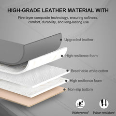 BOPUOVRE triangle quilted design adds luxury feel and comfortable texture