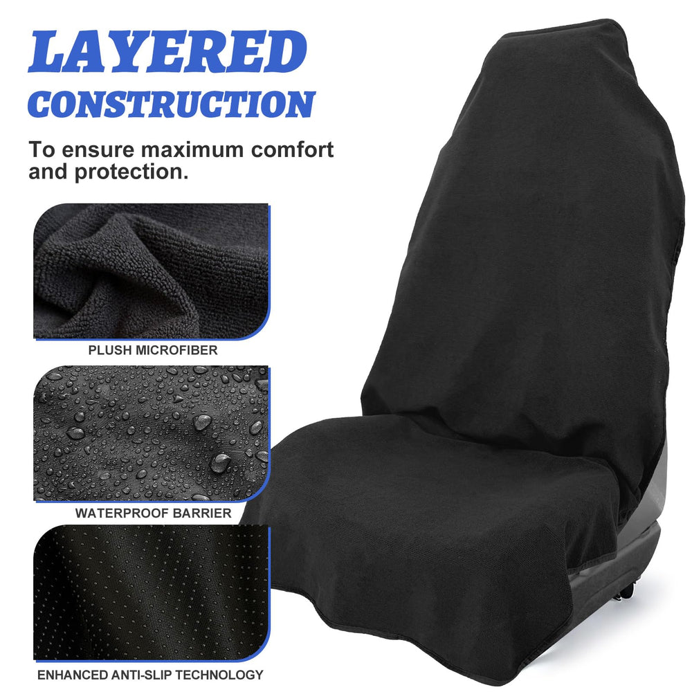 BOPUOVRE full-coverage seat cover protecting headrest, backrest, and cushion
