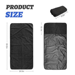 BOPUOVRE universal-fit seat cover secured with elastic straps for easy mounting