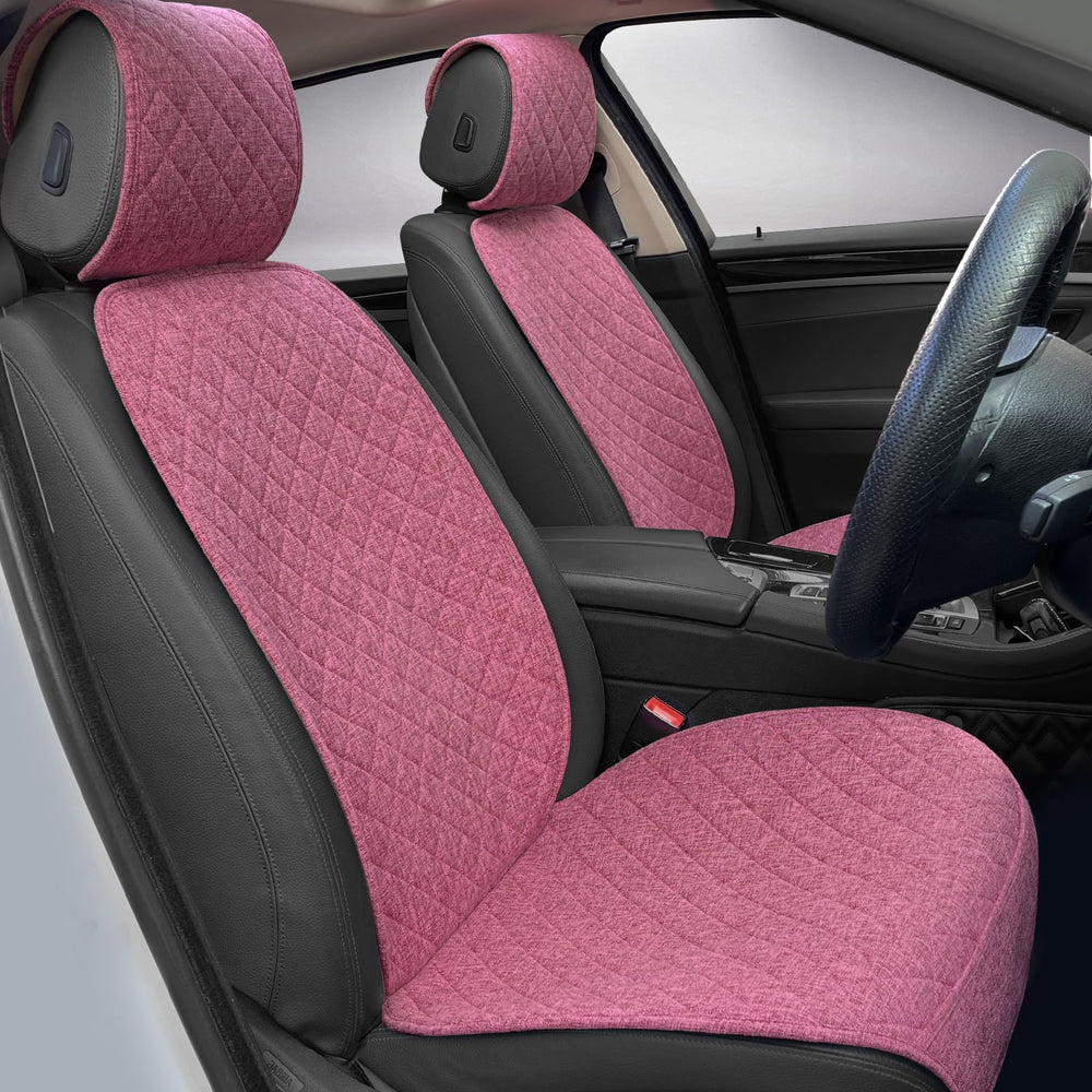 BOPUOVRE linen car seat cover non-slip design enhances seat protection and stability.