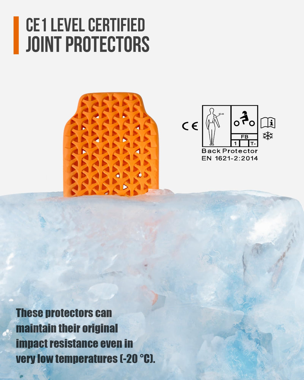 BORLENI lightweight back protector close-up emphasizes breathable design for hot rides