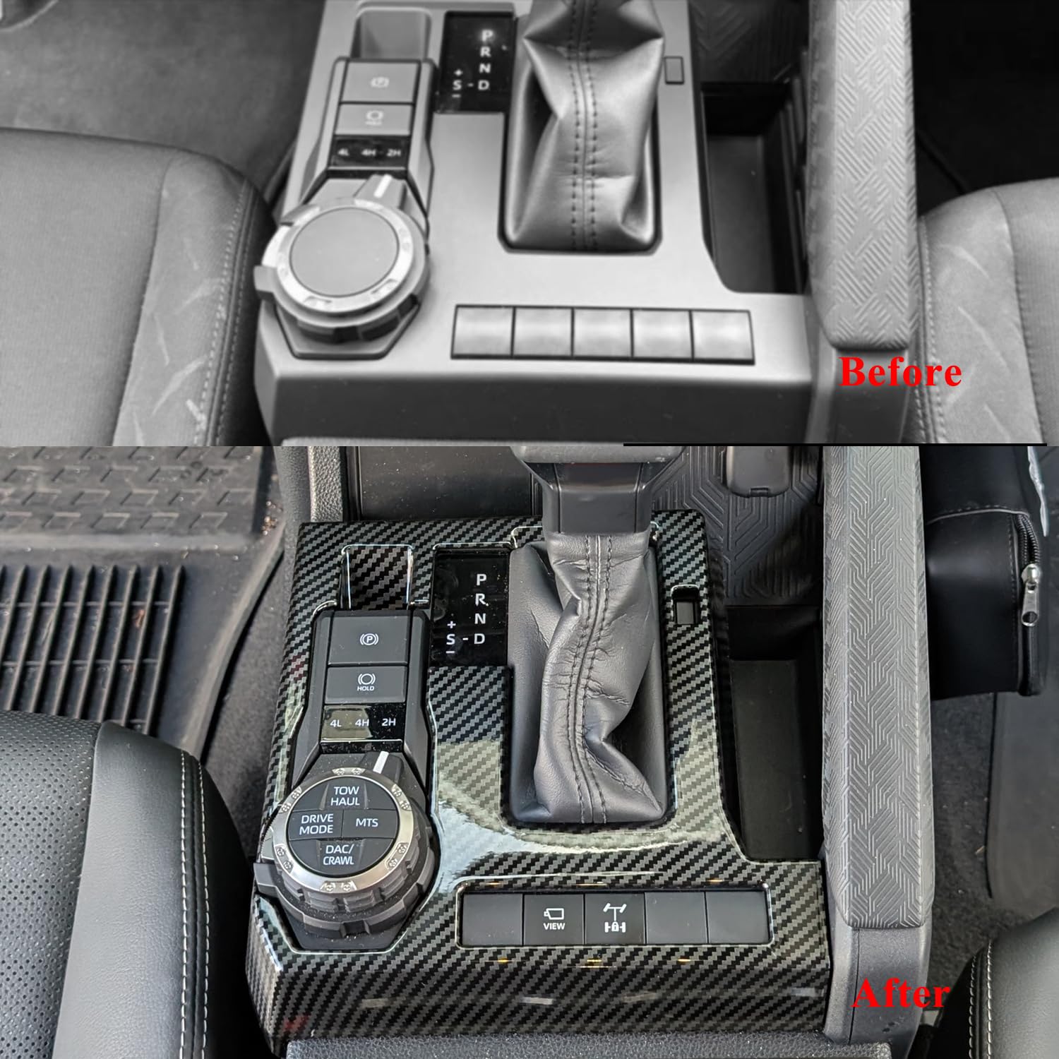 BORUIEN interior decor for 4Runner adds color and scratch resistance.