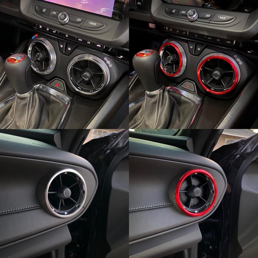 BORUIEN four-piece vent ring set for Camaro interior