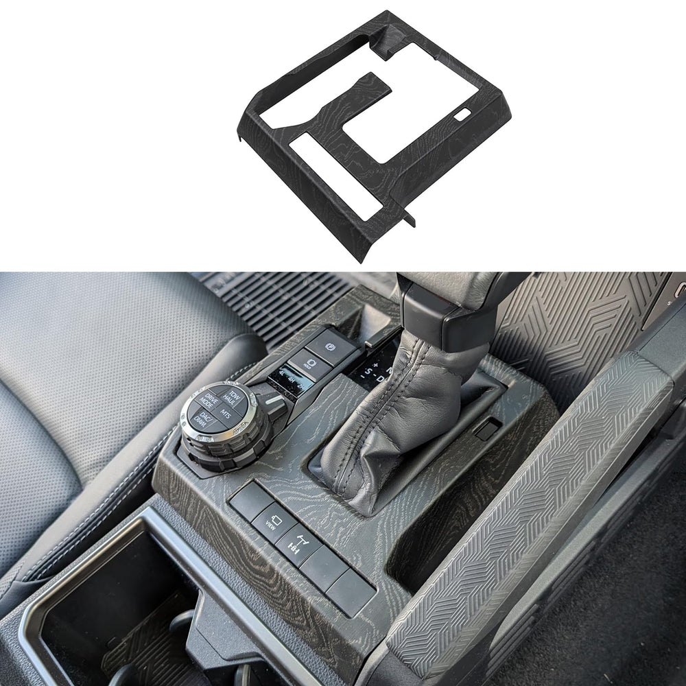 BORUIEN Tacoma dashboard trim in black wood grain modernizes cabin and resists wear.