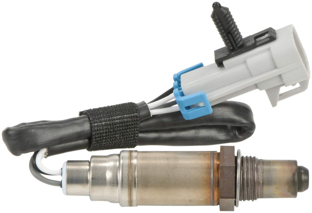 Bosch 15284 oxygen sensor showing anti-seize coated threads for effortless installation and maintenance.