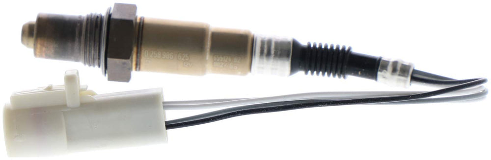 Bosch 15664 oxygen sensor side view highlighting direct-fit design for easy installation.