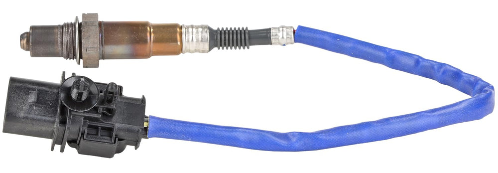Bosch 17321 oxygen sensor showing OE-style connector for direct-fit installation