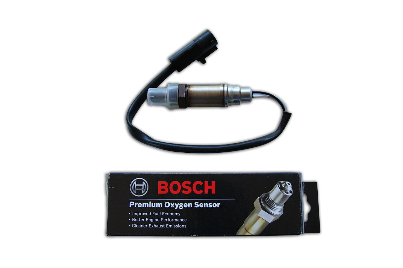 Bosch 17323 oxygen sensor installed in exhaust—fast heater reaches operating temperature quickly.