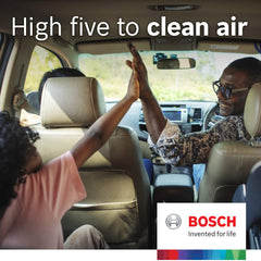 Bosch 6080C HEPA cabin filter installed in Mazda showcasing fresh interior air.