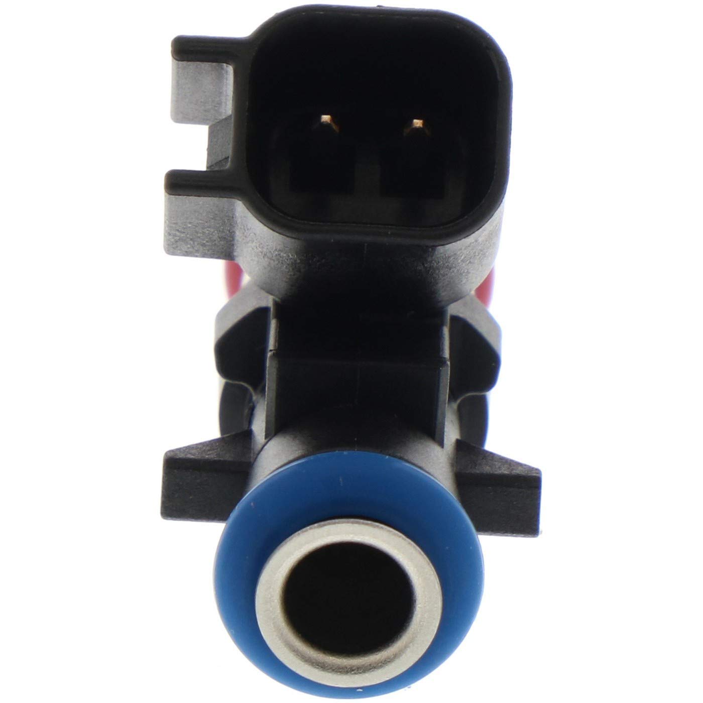 Bosch 62410 fuel injector close-up showing precision nozzle and spray pattern