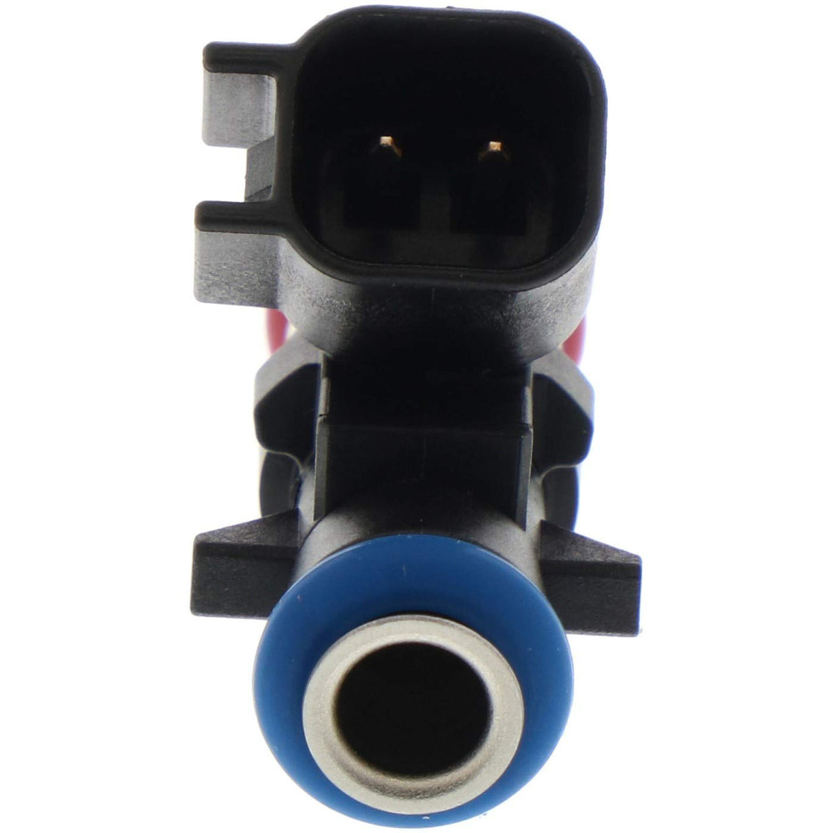 Bosch 62410 fuel injector close-up showing precision nozzle and spray pattern