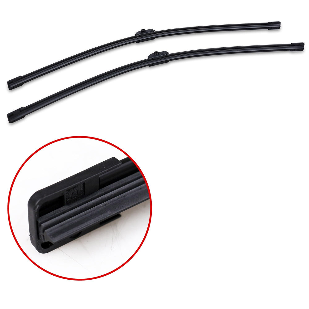 Bosch AeroTwin wind spoiler enhances blade contact at speed.