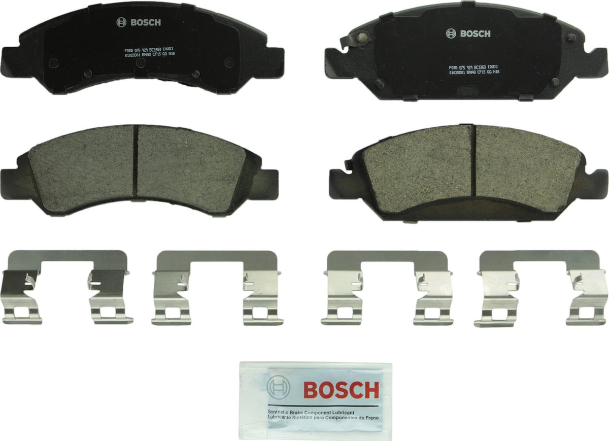 Bosch BC1363 QuietCast front brake pad set for quiet, durable stopping power.