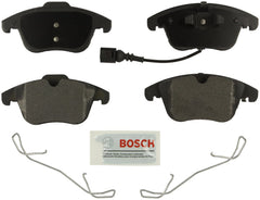 Bosch BE1375H blue disc brake pads for front axle provide quiet stops and reliable braking.