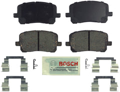 Bosch BE923H front brake pads with hardware offer quiet, smooth stopping performance.