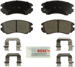 Bosch Blue ceramic front brake pads for quiet, smooth stopping on compatible Hyundai and Kia models