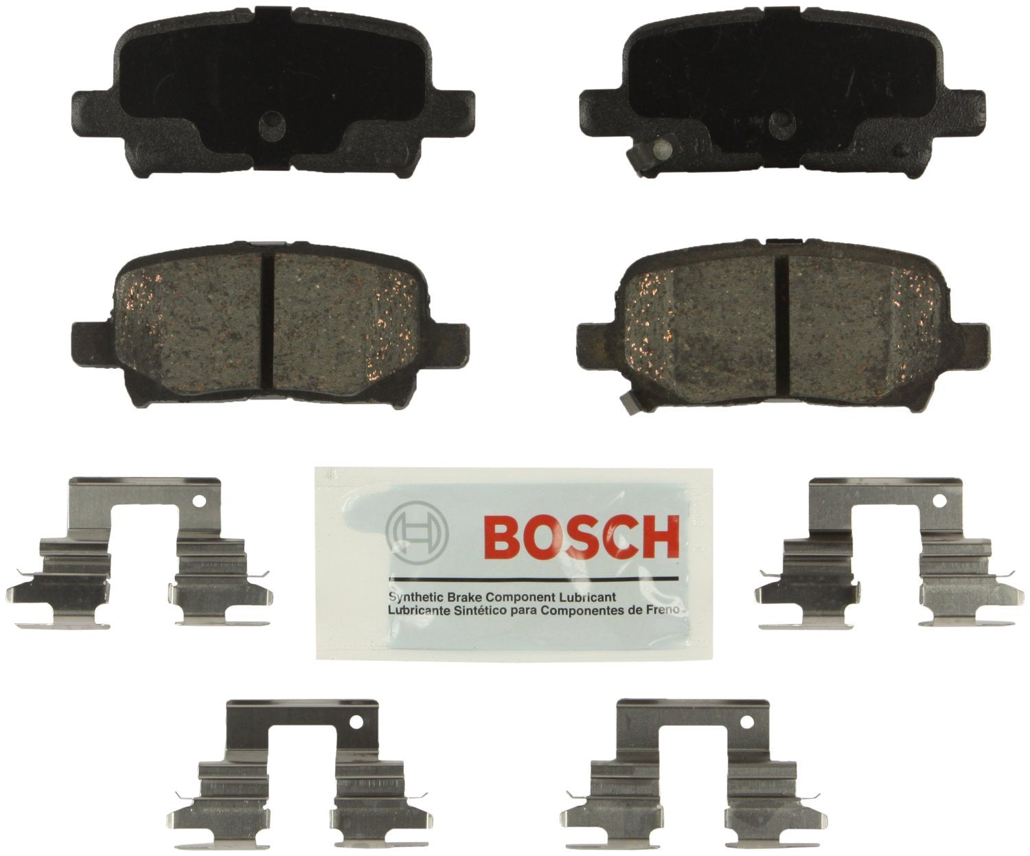 Bosch BE865H rear brake pads – blue ceramic, for quiet stops on Acura MDX, Odyssey, Pilot.