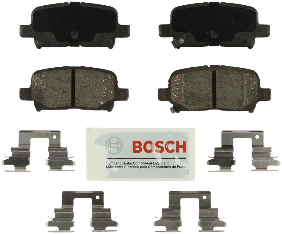 Bosch BE865H rear brake pads – blue ceramic, for quiet stops on Acura MDX, Odyssey, Pilot.