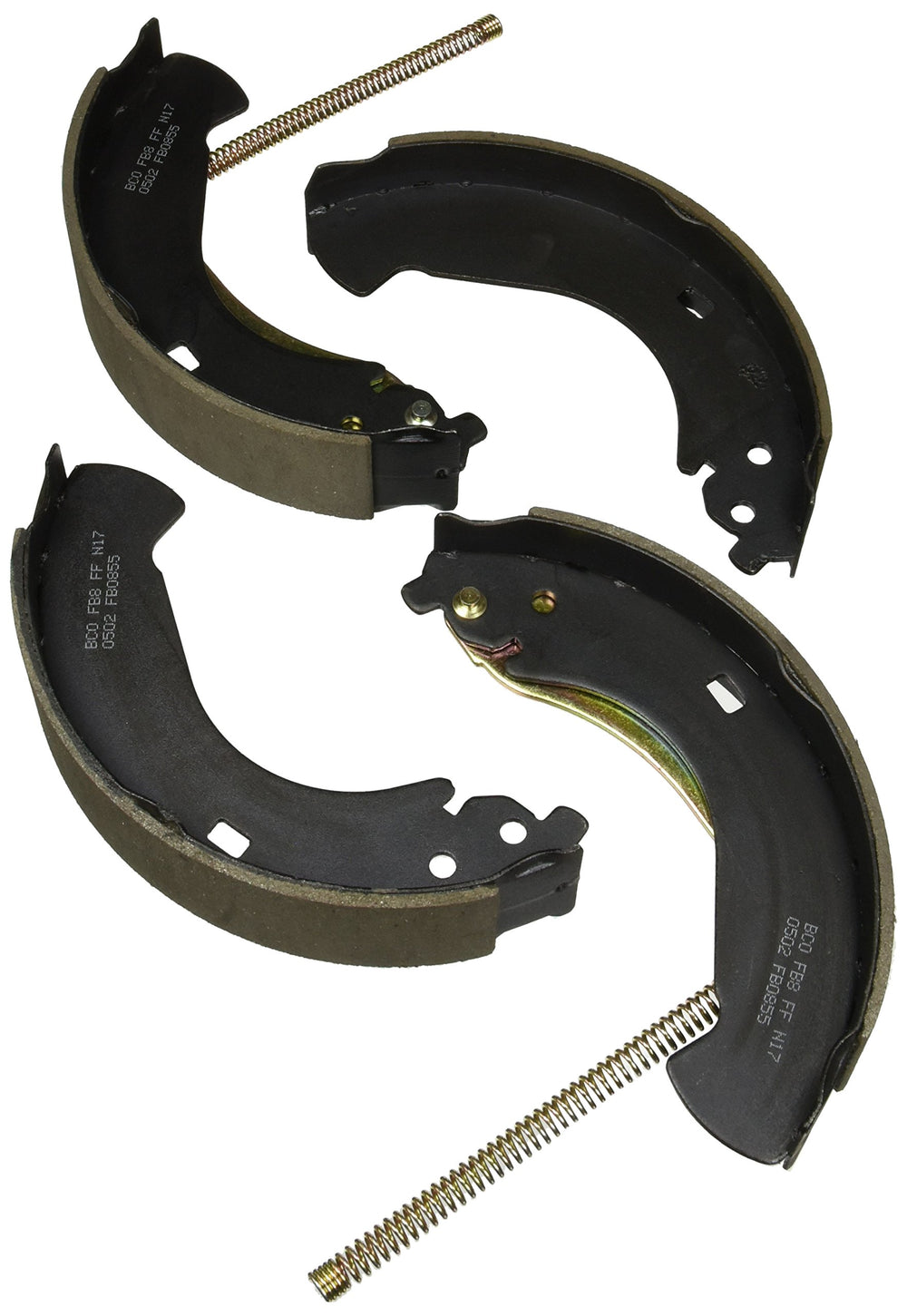 Bosch BS855 rear blue drum brake shoe set for Silverado/Sierra enhances braking performance