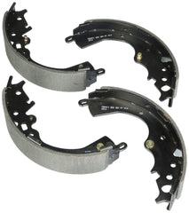 Bosch BS871 blue drum brake shoes rear view with corrosion-resistant finish and OE-style fit
