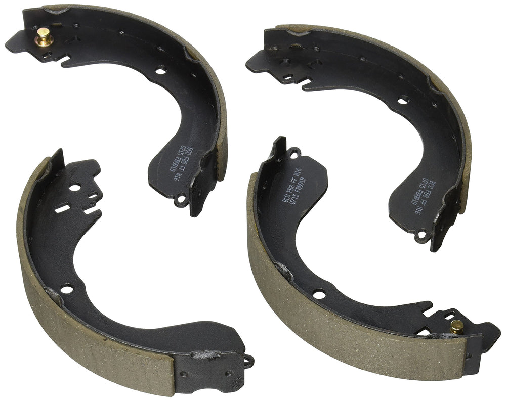 Bosch BS919 blue drum brake shoes for rear axle, durable asbestos-free friction