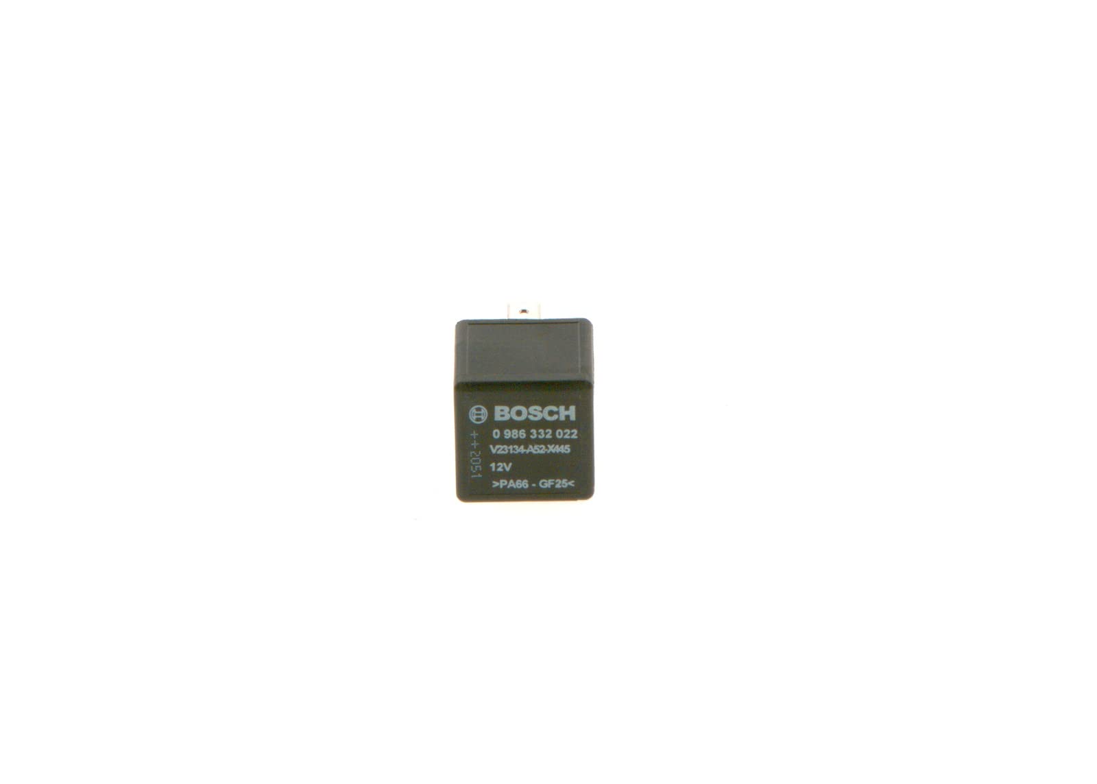 Bosch Changeover Mini Relay top view, consistent contact performance.